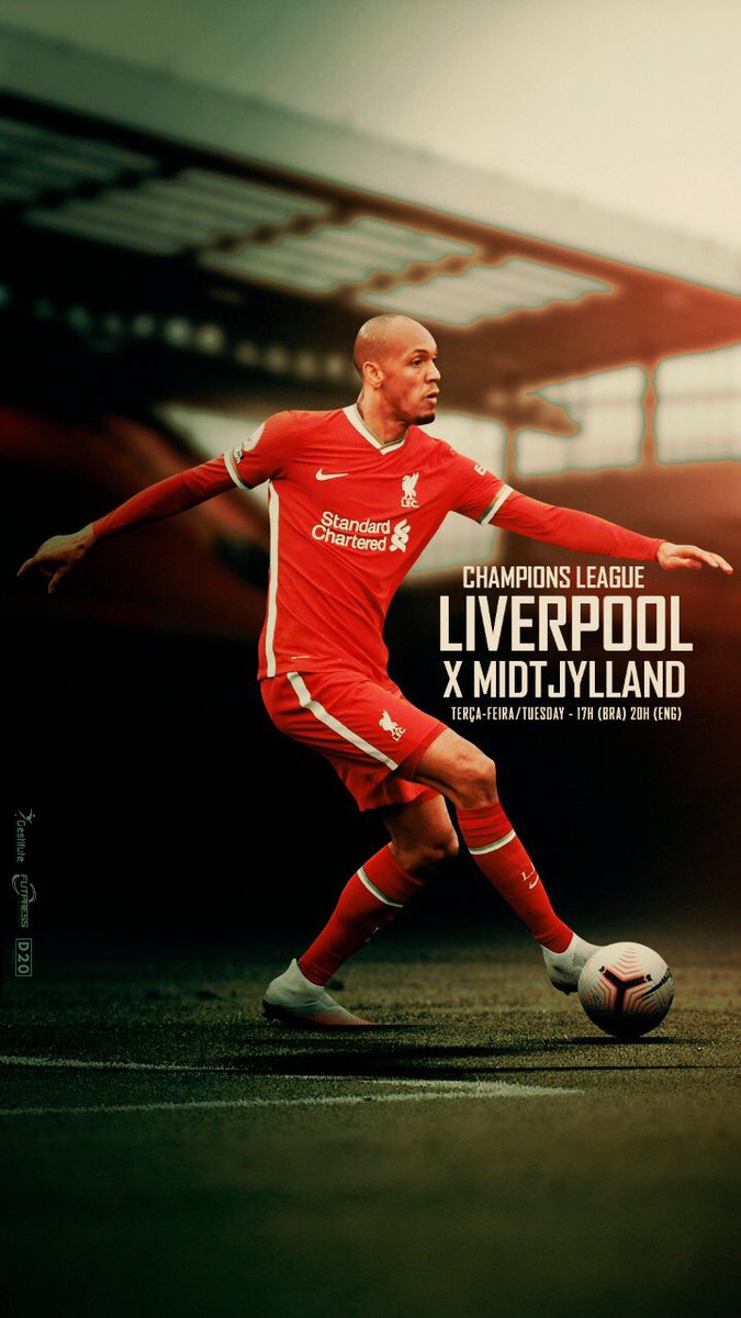 D20_Sports's tweet photo. Na Champions League, Fabinho veste a camisa do Liverpool nesta terça-feira, em duelo de sua equipe contra o Midtjylland! Bom jogo, Fabinho!

#D20SportsOficial #Fabinho #Liverpool https://t.co/VIKCN7OIyC
