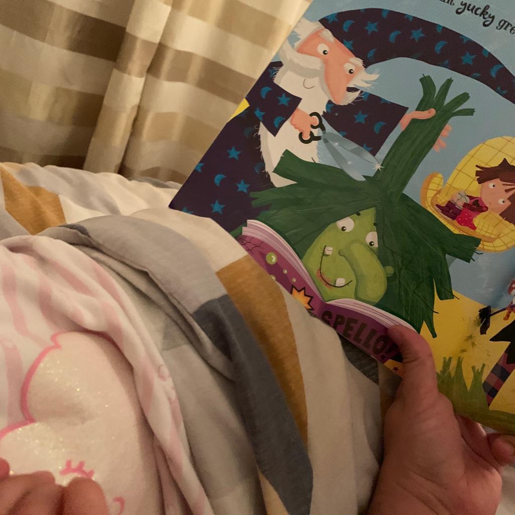 JaneBoult's tweet photo. @ysgolioloDD Megan enjoyed reading a book before bedtime. https://t.co/r6g37EmJa4