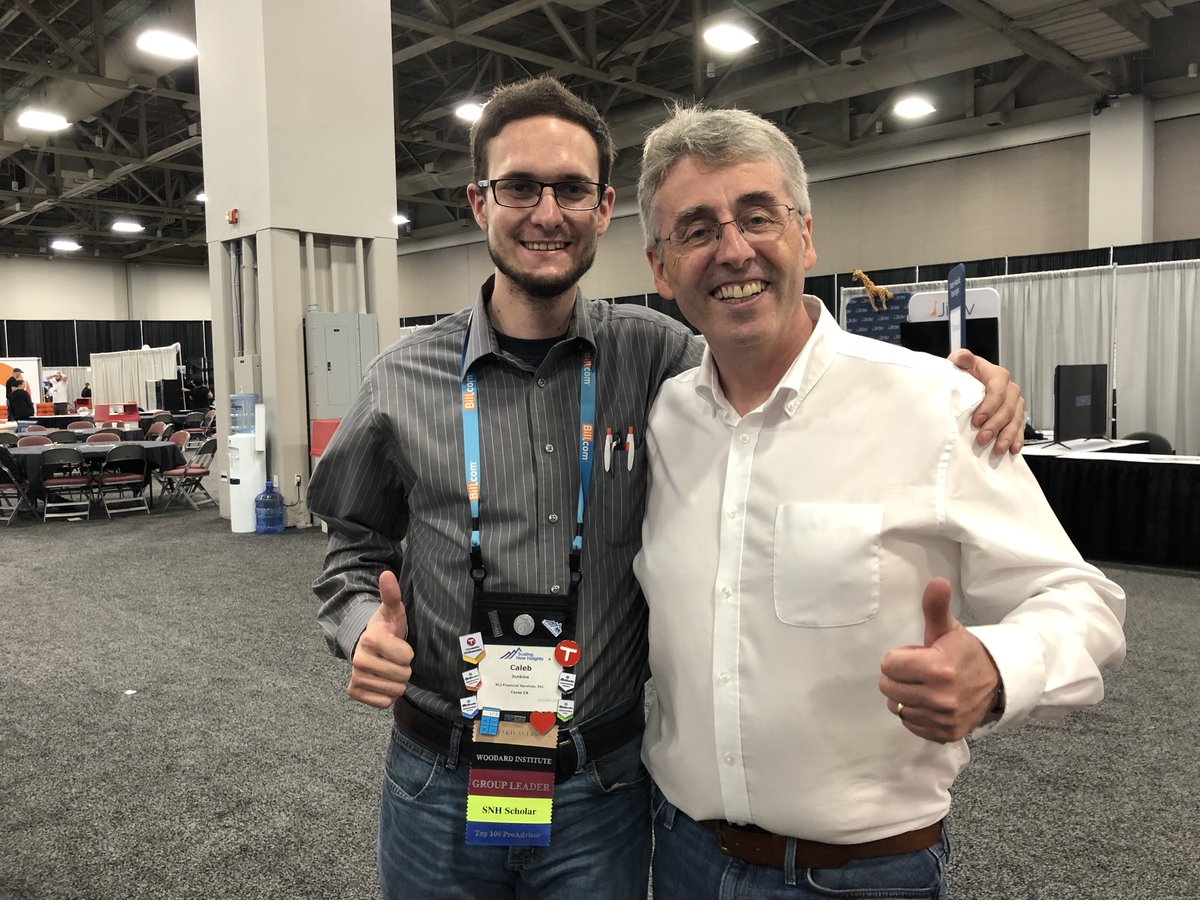 CalebLJenkins's tweet photo. Excited to see that @StevePipe is a main stage presenter again at #SNH20. I enjoyed getting to know him at #SNH19. https://t.co/nxmyuaRkzv