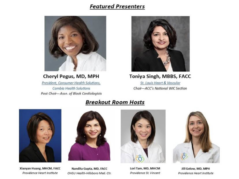 Oregon Chapter - ACC (@accoregon) on Twitter photo We are honored and excited to virtually host <a href="/DrToniyaSingh/">Toniya Singh MD FACC</a> and <a href="/CPegusMD/">Cheryl Pegus, MD, MPH</a> at our annual #WIC event this Wednesday, 10/28. Breakout sessions to follow with <a href="/xiaoyanhuangmd/">Xiaoyan Huang, MD</a> <a href="/NanditaCGupta1/">Nandita C. Gupta, MD, MBA, FACC</a> @GelowJill and Lori Tam. Don’t miss it! Register here: events.r20.constantcontact.com/register/m?oei… We are honored and excited to virtually host <a href="/DrToniyaSingh/">Toniya Singh MD FACC</a> and <a href="/CPegusMD/">Cheryl Pegus, MD, MPH</a> at our annual #WIC event this Wednesday, 10/28. Breakout sessions to follow with <a href="/xiaoyanhuangmd/">Xiaoyan Huang, MD</a> <a href="/NanditaCGupta1/">Nandita C. Gupta, MD, MBA, FACC</a> @GelowJill and Lori Tam. Don’t miss it! Register here: events.r20.constantcontact.com/register/m?oei…