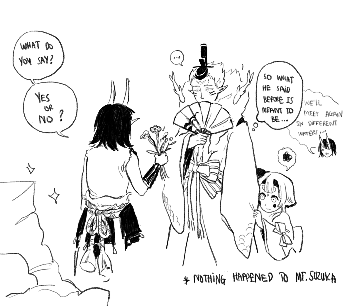 good morning to exactly 0 ppl who follows me and also play onmyoji. heres a mini comic
#岳川