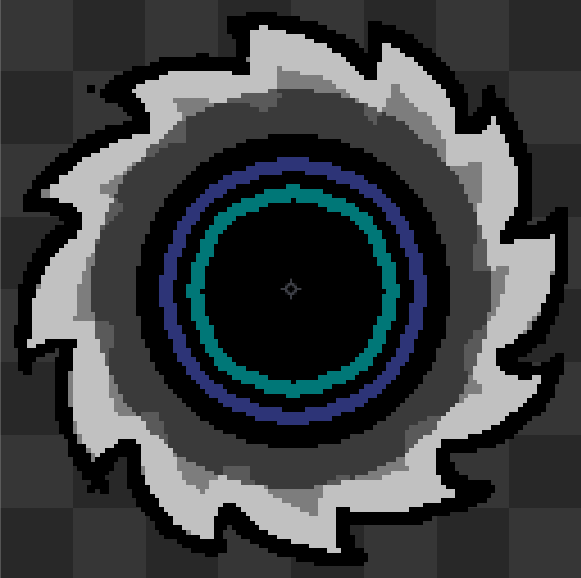 Good Dodging: collision masks in Disc Room are incredibly generous. Faster discs have smaller masks.We also stretch collisions in time, you're allowed to be inside a disc for up to 3 frames. In any case, a close getaway is more fun than a death.