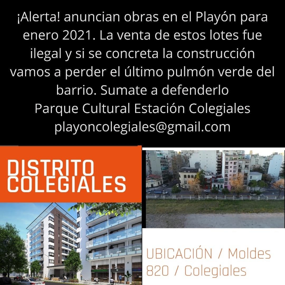 El patrimonio común debe tener un uso común y debe ser protegido, necesitamos naturaleza, necesitamos red ferroviaria, necesitamos la costa del río y lo que ahora no podamos defender, lo vamos a perder para siempre. #BastaDeNegociados