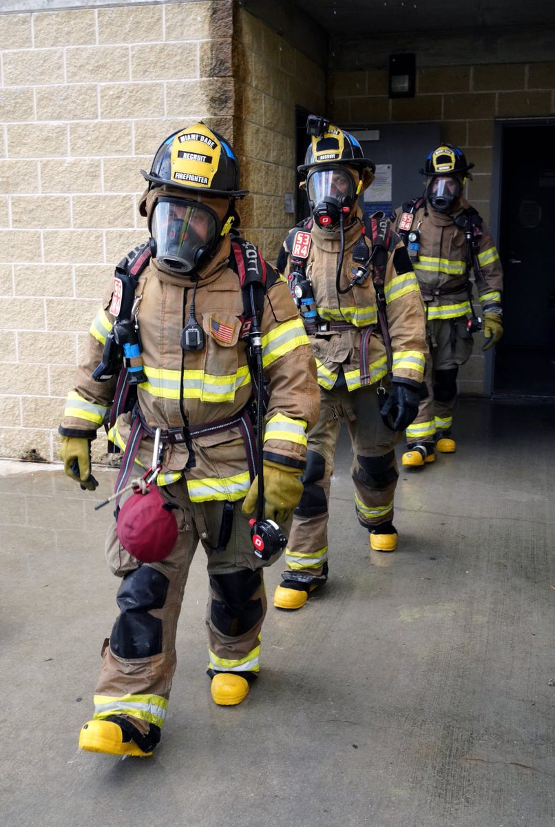 MiamiDadeFire's tweet photo. Last Friday, recruits from #MDFRClass144 experienced their first live burn at the #MDFR Training Center. The burn was a scenario involving multiple fires in a high-rise structure that put the members of the class to their most challenging test to date. #MDFRTraining https://t.co/HlIDTCZk5x