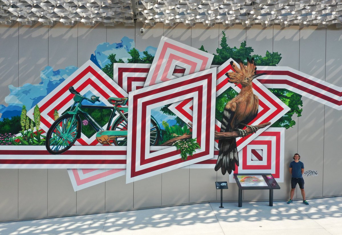 Fresque 2  - «  Le parc naturel régional du Pilat » 🌳🐦🚴‍♂️
Realism by my buddy @bragalast1 🙏🧡
Le parc naturel régional du Pilat est le poumon et le lieu d'escapade privilégié des stéphanois. Agence So Arty &amp; <a href="/LAGparis/">LesAteliersDuGraff</a> 👷‍♀️
Powered by <a href="/3m/">3M</a> ⚡
#Zdey #TimZdey