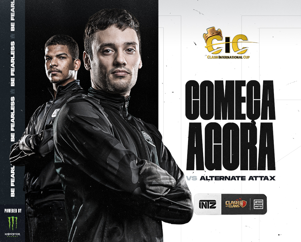 INTZ's tweet photo. [COC] MAIS UM DIA DE CIC 🔥

Enfrentaremos dessa vez a @ATNattax 🇩🇪 pela Clash International Cup de Clash of Clans. 🚀

📺 Acompanhe ao vivo em: https://t.co/XfnixmHySI

Contamos com o apoio de todos os Intrépidos. ❤

#MonsterEnergyBR #GoINTZ #INTZCOC https://t.co/xuVMysR330