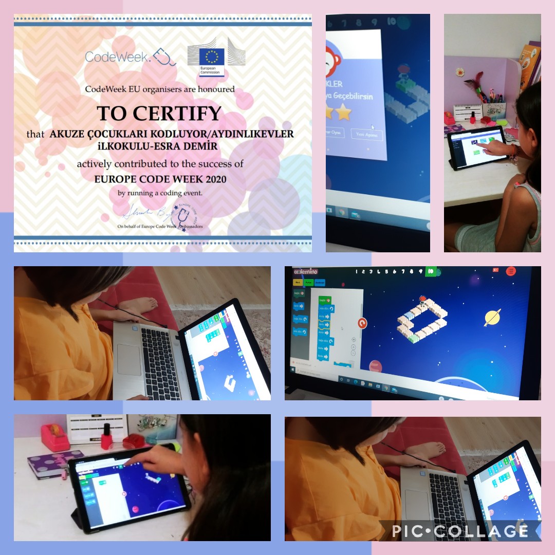 #AKUZE (Aktif Katılımlı Uzaktan Eğitim) Projemizle #CodeWeek haftasında yerimizi aldık. Kodlama çalışmalarına devam.
<a href="/ziyaselcuk/">Ziya Selçuk</a>
<a href="/AdemKoca46/">Adem Koca</a> 
<a href="/MersinMEM/">Mersin İl Millî Eğitim Müdürlüğü</a>
<a href="/kamilyilmaz33/">Kamilyılmaz33</a> 
<a href="/yenisehirmem_33/">Yenişehir İlçe Milli Eğitim Müdürlüğü</a> 
<a href="/saimdemir33/">SaimDEMİR</a>
<a href="/Aydinlikevlerio/">Mersin Yenişehir Aydınlıkevler İlkokulu</a>