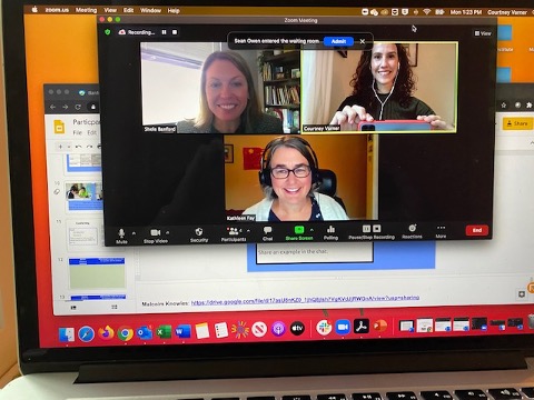 CLVarner's tweet image. Always thought provoking with these two, @KathleenAFay @sabanford #LiteracyForAll2020 Labsites Fostering a Culture of Learning