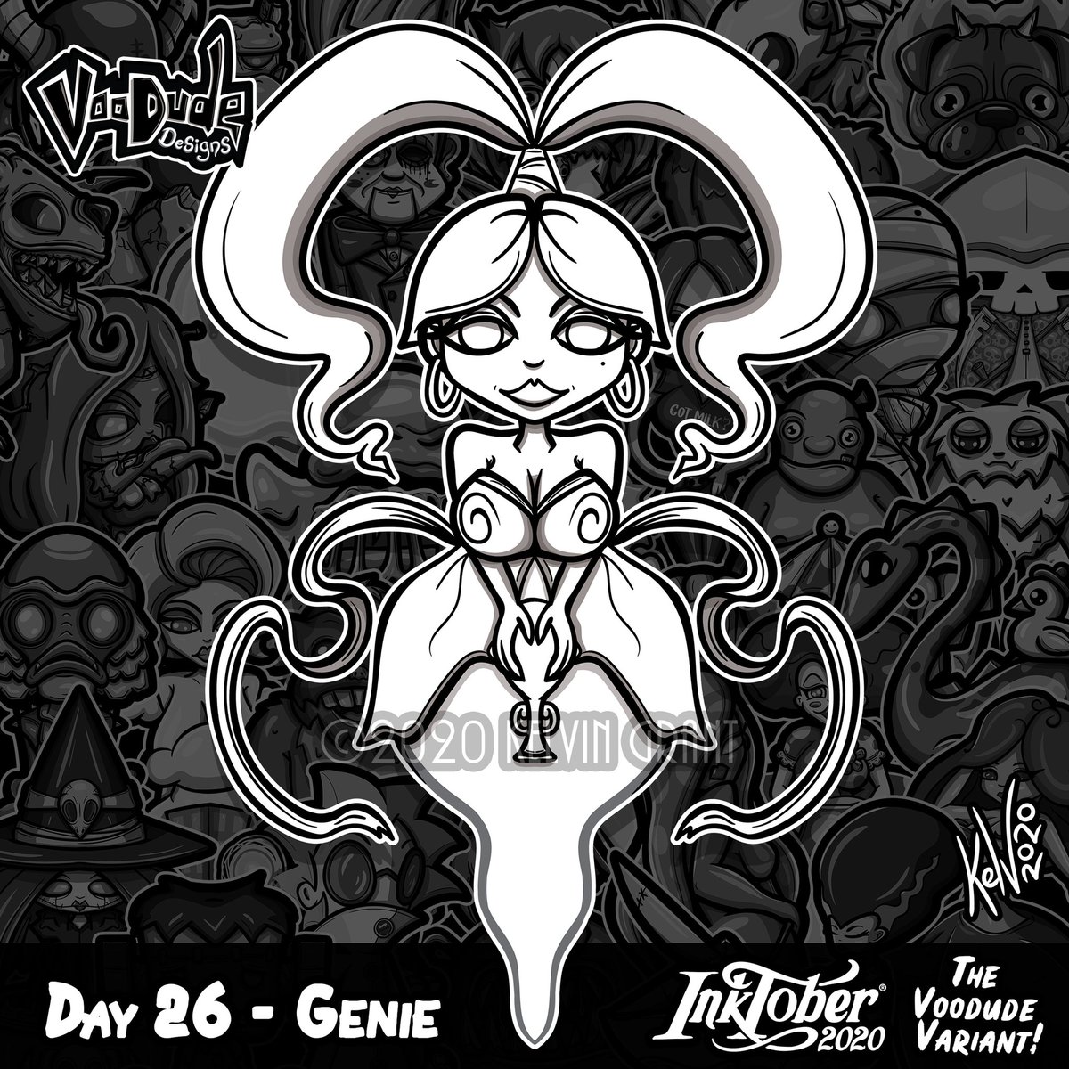 VoodudeD's tweet photo. Inktober Day 26 - Genie
#Voodudedesigns #voodude #inktober2020 #drawingchallenge #drawchallenge #artchallenge #inktoberday26 #inktober #genie #wish #lamp #aladdin #pinupgirl #pinup #sticker #wacom #tattoo #digitalart #arabian #arabic #3wishes #idreamof #digitalart #Halloween https://t.co/M18nzpXFOr
