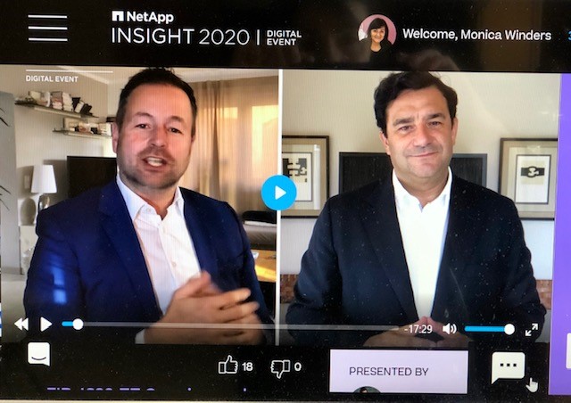 WindersMonica's tweet photo. Watching the @NetAppInsight Fireside chat with @cesarcernuda and @alexwalln!! @NetAppPartners π₯³ https://t.co/W5tLAwr1wr