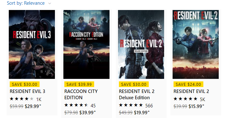 Wario64's tweet photo. Resident Evil sale on XBL https://t.co/oNysuip5zw https://t.co/y8O83DxitF