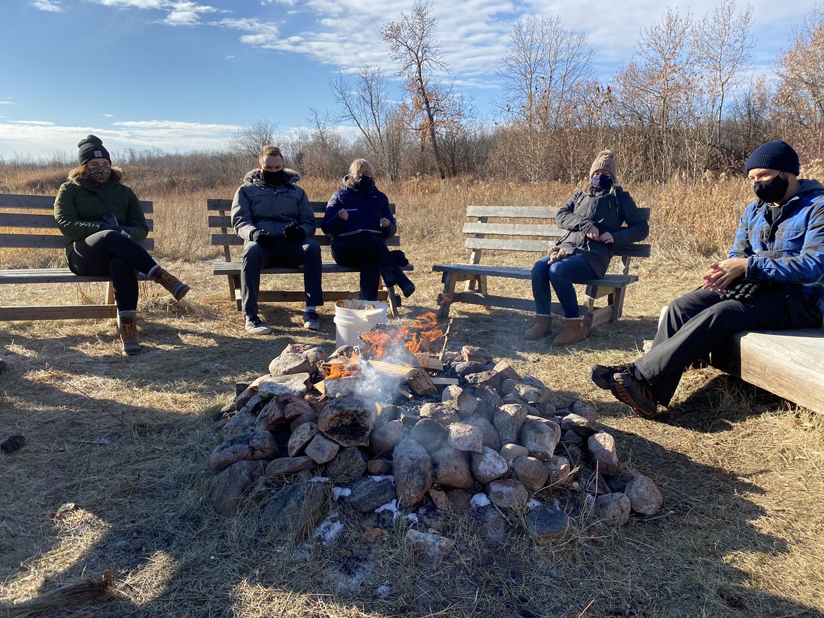 QESchoolyxe's tweet photo. Our staff spent a glorious morning out at the gorgeous Brightwater Learning Centre! Thank you to Mr. Nienaber who lead our learning around place based education. https://t.co/BEdOFwy5Mw