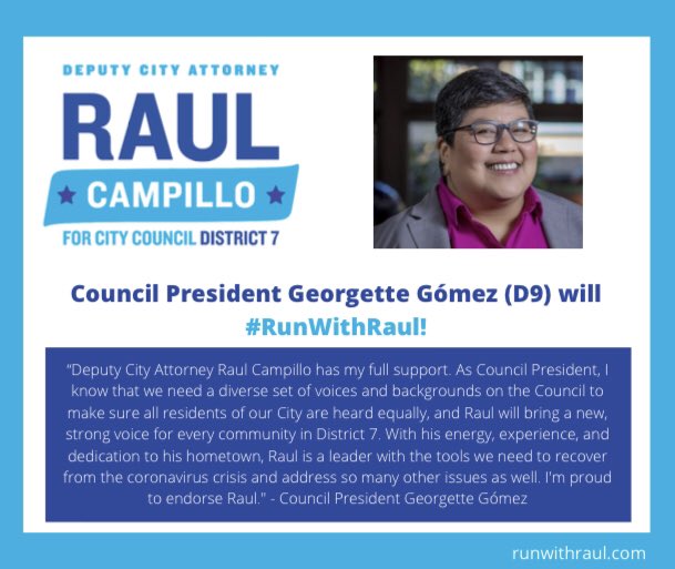 RunWithRaul's tweet photo. 🚨Four More🚨 Honored to have the endorsement of four Democratic leaders on the San Diego City Council who have offered guidance and support to our campaign for Dis 7. @CD4Monica @SDGeorgette @ChrisWard4AD78 @CMJenCampbell thank you for your endorsements & trust! #RunWithRaul https://t.co/wpbVS0b6N2