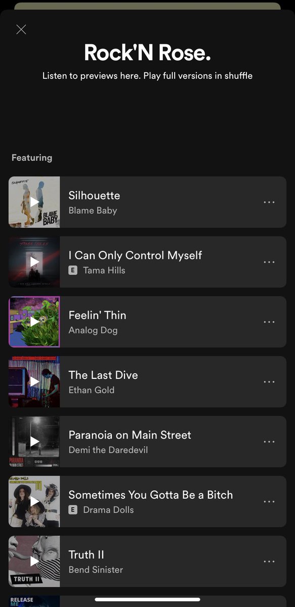 blamebaby (@blamebaby) on Twitter photo We’re #1! 🏆 on <a href="/noblevybe/">NOBLE§VYBE</a>’s Rock N’ Rose playlist
Link: open.spotify.com/playlist/7JbGo… We’re #1! 🏆 on <a href="/noblevybe/">NOBLE§VYBE</a>’s Rock N’ Rose playlist
Link: open.spotify.com/playlist/7JbGo…