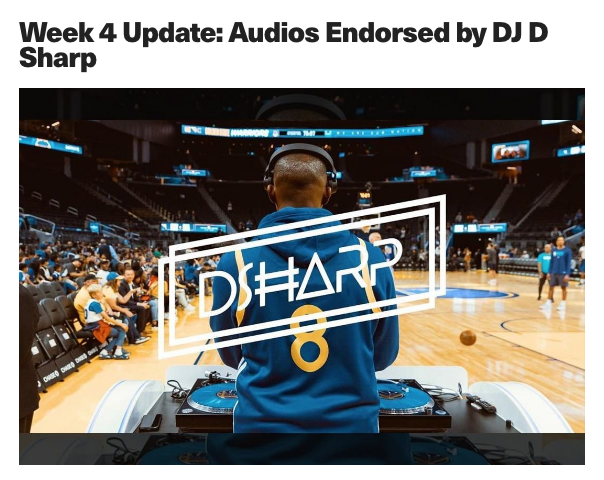 #Audios Endorsed by DJ D Sharp 
We are pleased to announce that #DJDSharp, DJ of the Golden State Warriors, is singing Audios’ praises. This is a glowing endorsement from one of the best DJs in the world. Read the story on republic.co/audios
#futureofsound #djlife #blacktech
