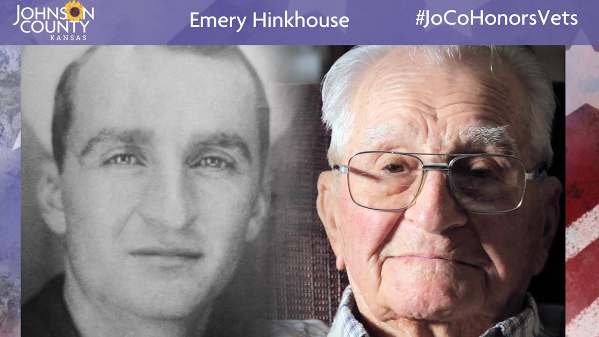 Meet Emery Hinkhouse who resides in Overland Park ( @opcares). He is a World War II veteran who served as a Merchant Marine. Visit his profile to learn about a highlight of an experience or memory from WWII:  https://www.jocogov.org/dept/county-managers-office/blog/emery-hinkhouse  #JoCoHonorsVets 