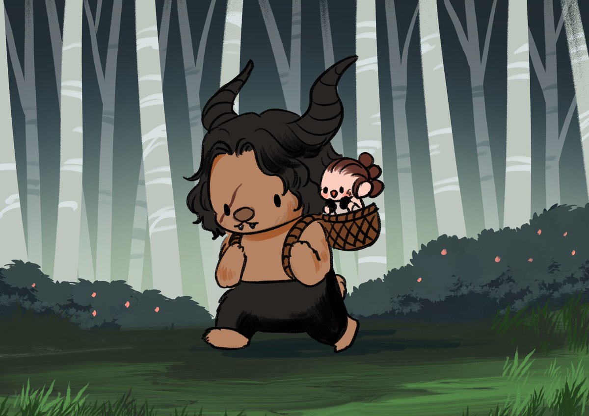 Reylo  #monstober Day 23 - Krampus