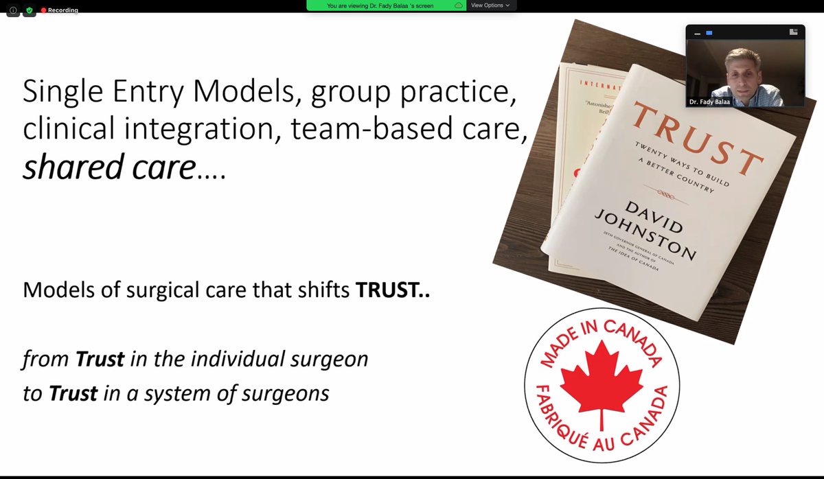 HalletJulie's tweet photo. Shared-care in surgery - many options & combinations➡️resilient systems➡️⤴️care&⤴️surgeon lives/wellbeing
Thoughtful take on this model by @FBalaa1 at @CAGS_ACCG #MeetWeek
Who has shared-care practices? what components shared? @me4_so @hpb_so #some4surgery #SoMe4HPB #MedTwitter https://t.co/f9A7MnSCdH