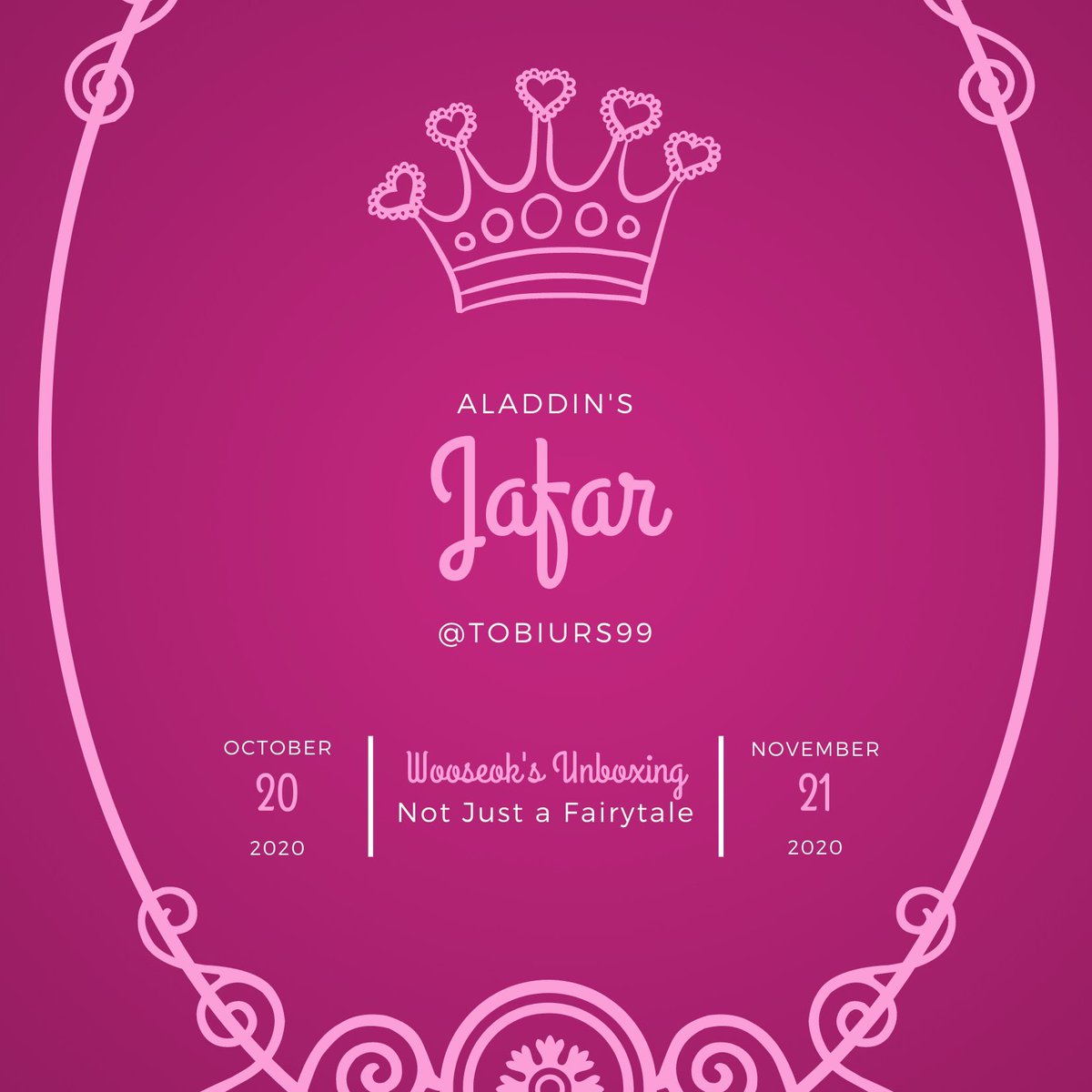 tobiurs99's tweet photo. Official entry for: @ausforseokkie
#NotJustAFairytale
#WooseokAUfest
Fairytale: Aladdin
Character Reference: Jafar
Genre: Angst, Fluff https://t.co/TmJv7bw1uw