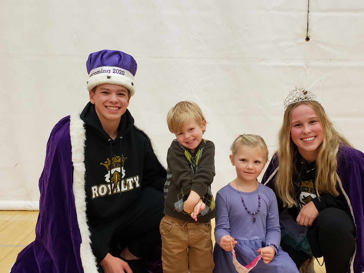 Congrats to Senior Hockey Players Hayden Zylka and Homecoming King Evan Petersmeyer for being nominated for homecoming court! RWHSBH was well represented with great role models at today's RWHS homecoming coronation.