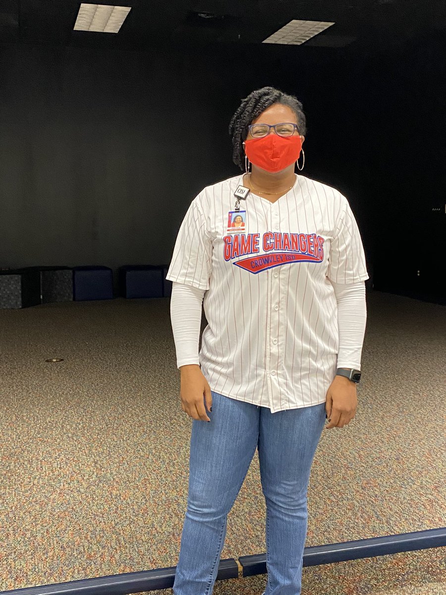 colep81's tweet photo. Jersey day! I chose my CISD GAME CHANGERS jersey! #RedRibbonWeek2020 #crowleyprideunified https://t.co/YPRKwj5lch