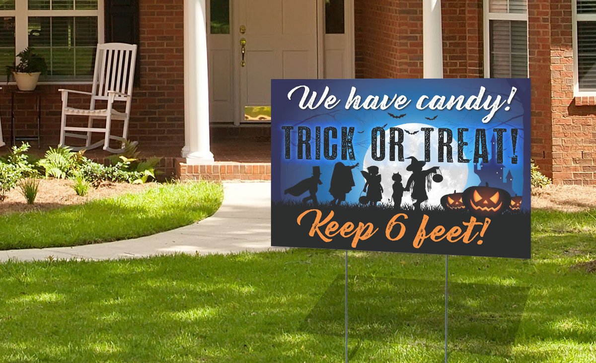 SignsMadeEasy's tweet photo. It's not too late! The $10 Halloween yard sign deal is still going on!

Choose from these 3 designs and contact us now to take advantage of our trick or treat yard sign deal!  Please order by Wednesday (10/28) afternoon to guarantee Friday pickup. https://t.co/B8WJNSX9E3