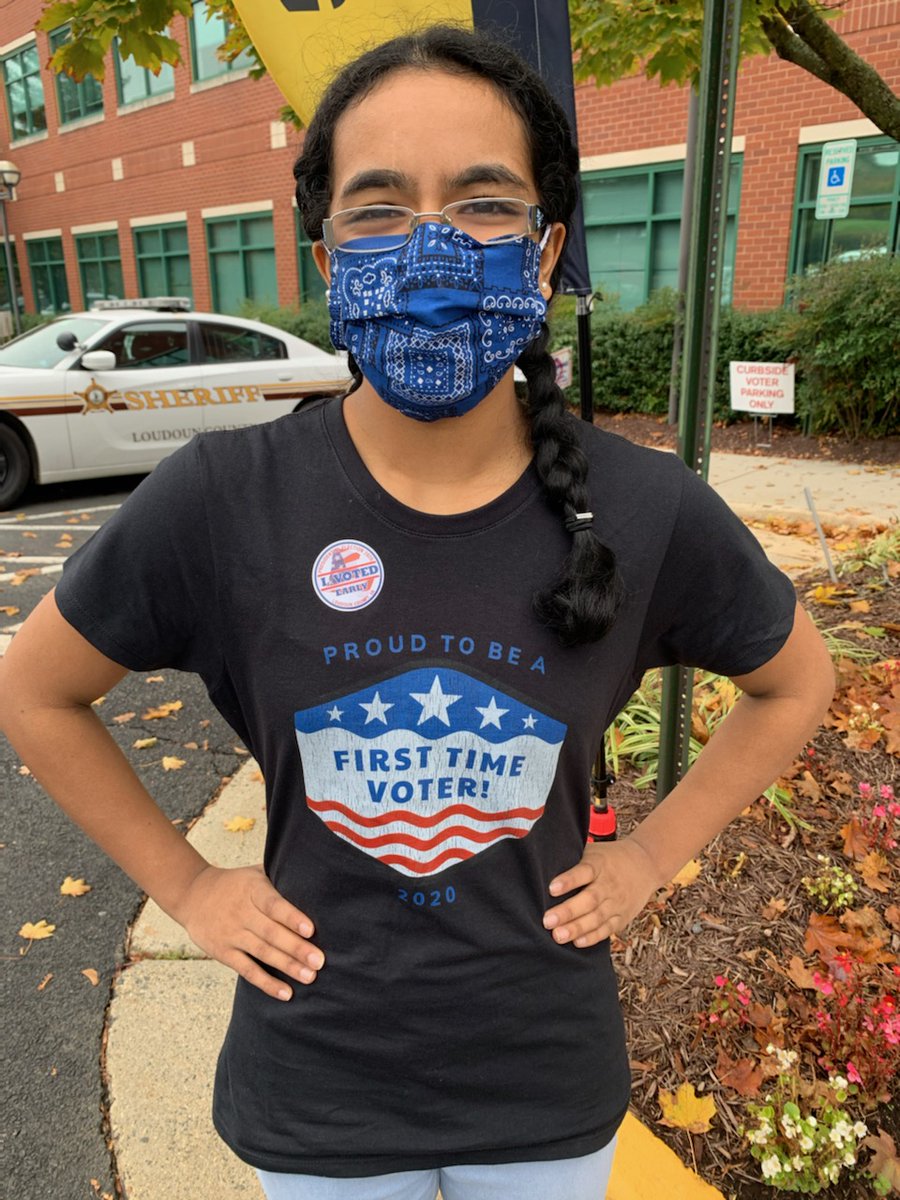 joinnest4's tweet photo. Voting isn't just our right, it's our responsibility! Our co-founder Shreyaa Venkat has done her #civicduty by voting for the 1st time in the #2020Election! 🇺🇸  #YoungVoters have the power to transform our country for the better! #NEST4US #FirstTimeVoter #Vote2020 #FuelTheVote https://t.co/dK18vYbeKo