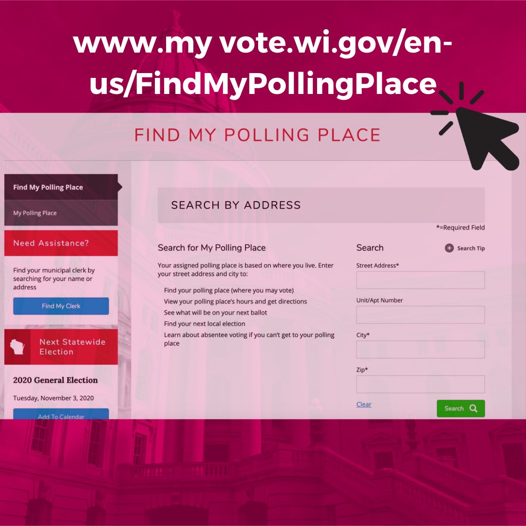 HinkfussforWI's tweet photo. GO VOTE.⁣
Exercise that right 🏃🏽‍♀️🗳⁣ 🇺🇸 
⁣
#Hinkfussforassembly https://t.co/8nJ3BhxgLb