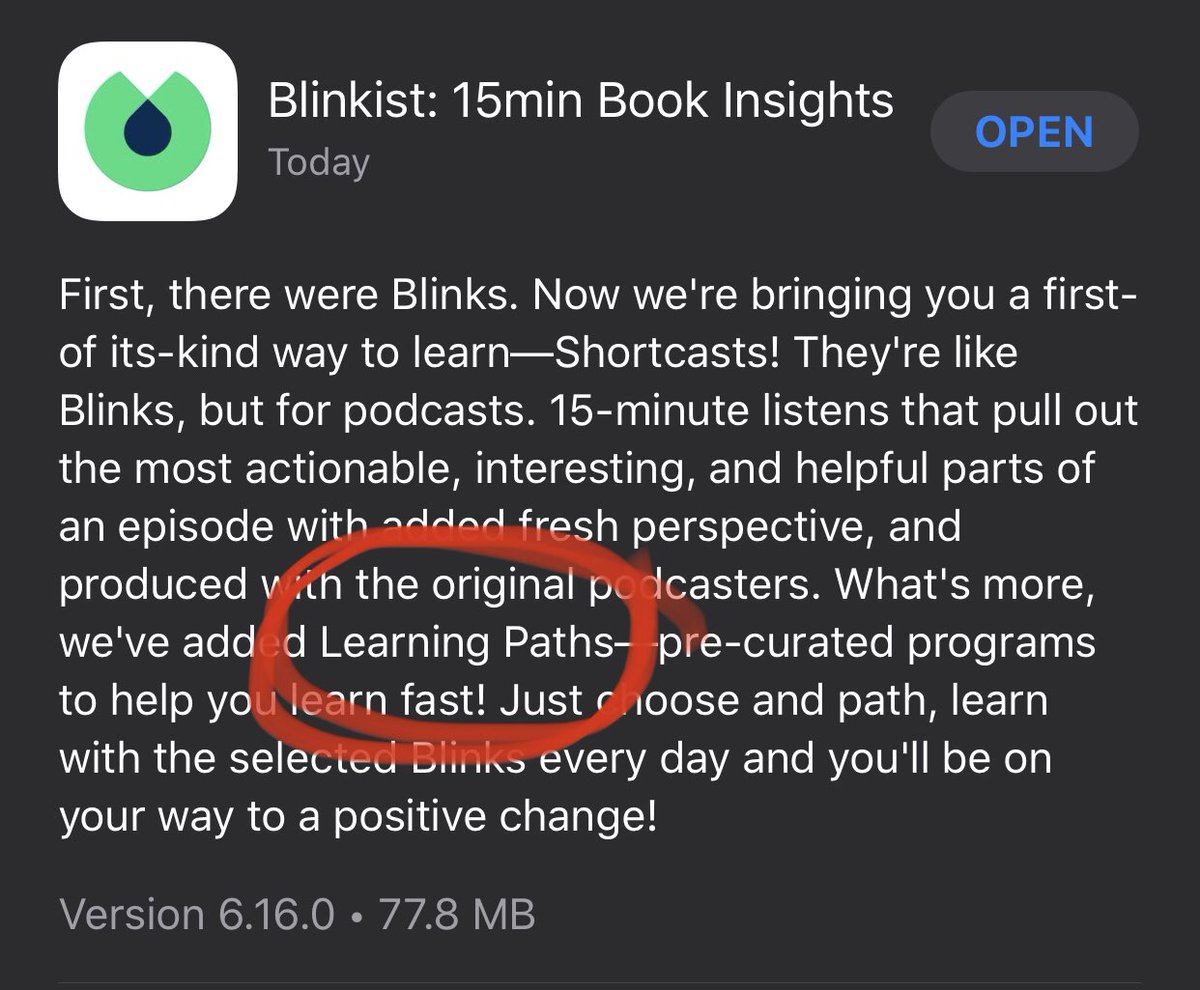 Hey <a href="/blinkist/">Blinkist</a>! Where can I find these new "Learning Paths"? Updated the app and checked it out from top to bottom but can't seem to find it 🤓