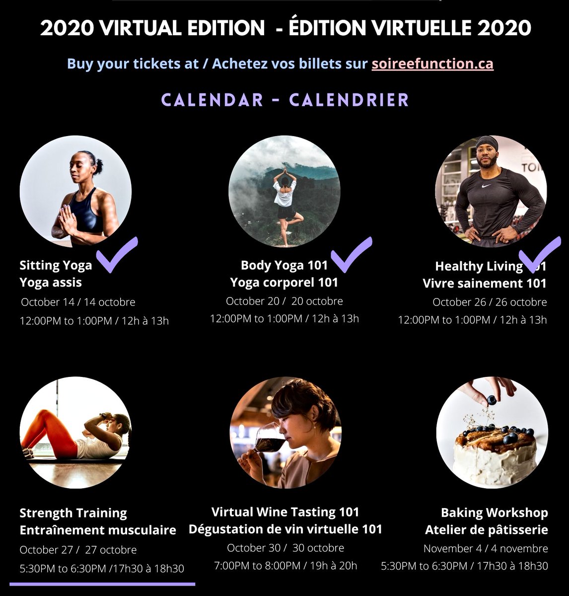 soireeFUNction's tweet photo. Rejoignez-nous demain de 17h30 à 18h30 pour notre événement virtuel sur l'entraînement musculaire ! Cette session guidée nous montrera des exercices qui peuvent nous aider à maintenir notre santé physique et notre bien-être mental.💪#CCMTGC #EnsembleApart @GCWCC_CCMTGC https://t.co/upL93mdlxi
