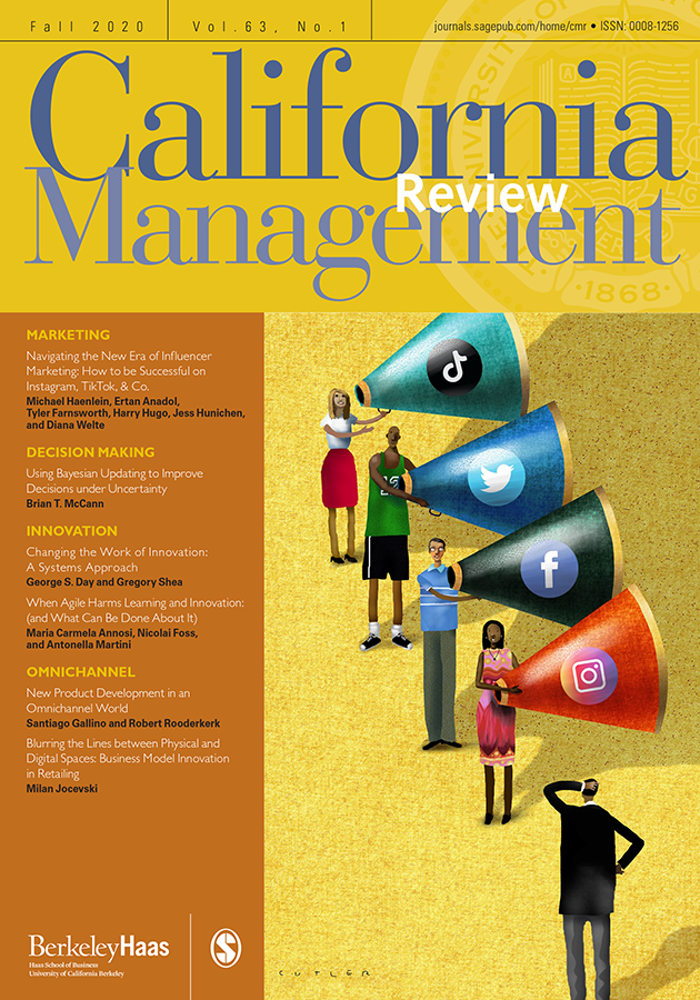 CMR_UCBerkeley's tweet photo. CMR 63.1 is now available online through @SAGE_Publishing! Featuring works on #InfluencerMarketing, #BayesianUpdating, innovating #innovation, #omnichannel, digital vs. physical #retail, and more! https://t.co/XyA16o1wdc https://t.co/cjOMgHM6Eq