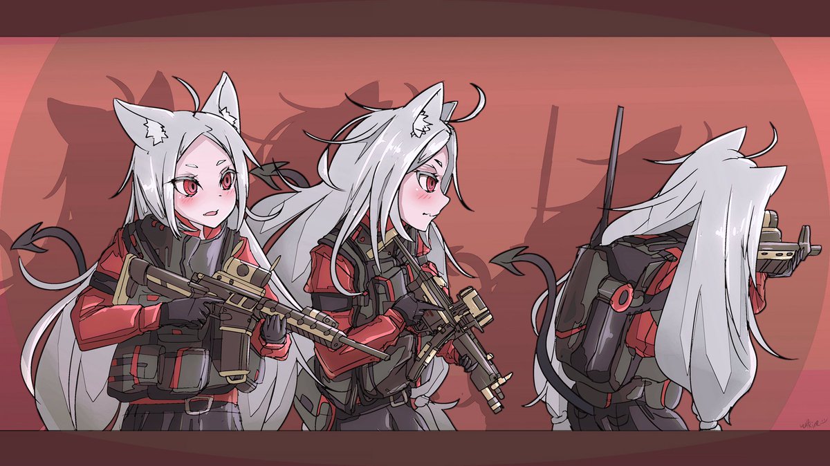 ⠀

             For Halloween? They’re a bunch of soldiers! Don’t worry. She wouldn’t be trusted with a real gun as Kerberos. 

⠀