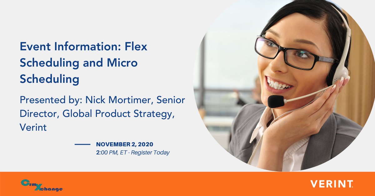 Verint's tweet photo. A New Playbook for an old challenge. In this session, we will review tactics to meet the needs of the employee, the customer, and the enterprise: https://t.co/pK4tulXmWU #WFE #microscheduling #flexscheduling #Webinars #workforcemanagement https://t.co/XPE8nyaFNJ