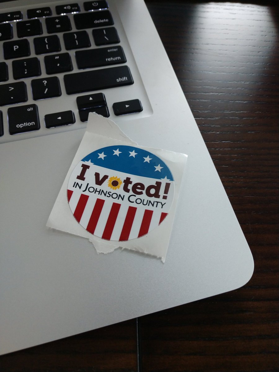 Hey <a href="/jocogov/">Johnson County, Kan.</a> - excellent job with the voting setup today at OP Convention Center!!! #IVotedEarly #VotingMatters