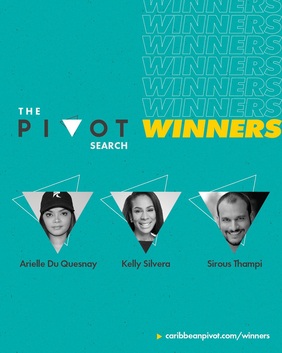 caribbeanpivot's tweet photo. Congrats to our Pivot Search Winners!
To learn more about their ideas to transform the Caribbean, visit https://t.co/al0tXv1Emy.
#caribbeanpivot #ideasearch #thepivotevent #innovation
@ccs_accelerator @idb_caribbean @the_idb @singularityu https://t.co/cEF9m6EvF6
