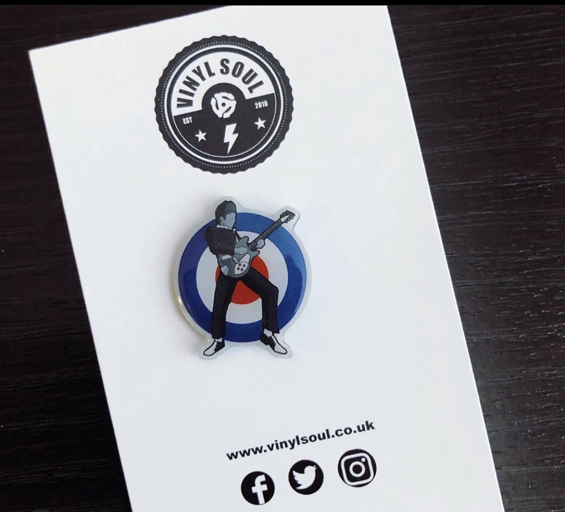 @LongLiveTheJam AWAY FROM THE NUMBERS pin badge, celebrating #paulweller #thejam available vinylsoul.co.uk #pinbadge #enamelbadge #mods #target #musicart