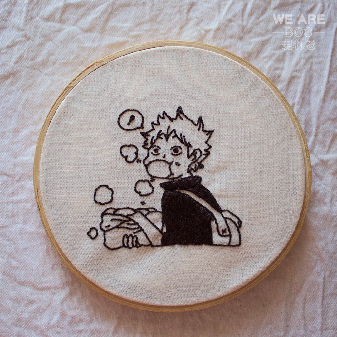 weareboo's tweet photo. Shōyō Hinata 🏐

Hey! Criei essa conta para mostrar meus boordadinhos 👻

Estou aceitando encomendas! Outros produtos a pronta entrega também serão postados aqui 🌸

Anime: Haikyuu!! 
•
👻
•
👻
•
#haikyuu #anime #manga #bordado #embroidery #animeart #handmade https://t.co/47Wgwh5MEg
