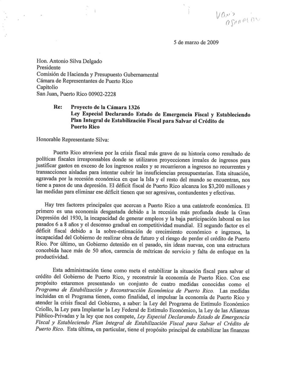 jjlamas's tweet photo. Miren esta obra de ciencia ficción.  La ponencia de Miguel Romero, en el 2009, defendiendo la Ley 7 de Luis Fortuño para botar miles de empleados públicos. 

“[La Ley 7] contiene las medidas necesarias para eliminar el déficit presupuestario, y traer salud fiscal, al Gobierno”. https://t.co/0hWQrhwt7t