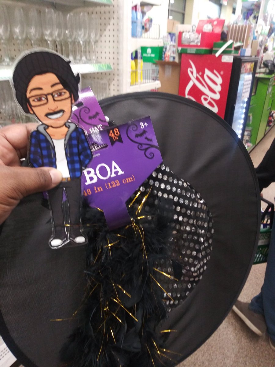 HardyPrincess85's tweet photo. Me and #flatJon had a lil adventure rain & all!! Went across the street to dollar tree & he helped picked me a costume for our halloween zoom party tonight got a little something for him here then stopped at bodega and got drinks for tonight and went home.@JonathanRKnight ๐๐๐ https://t.co/YRN1XziCKM