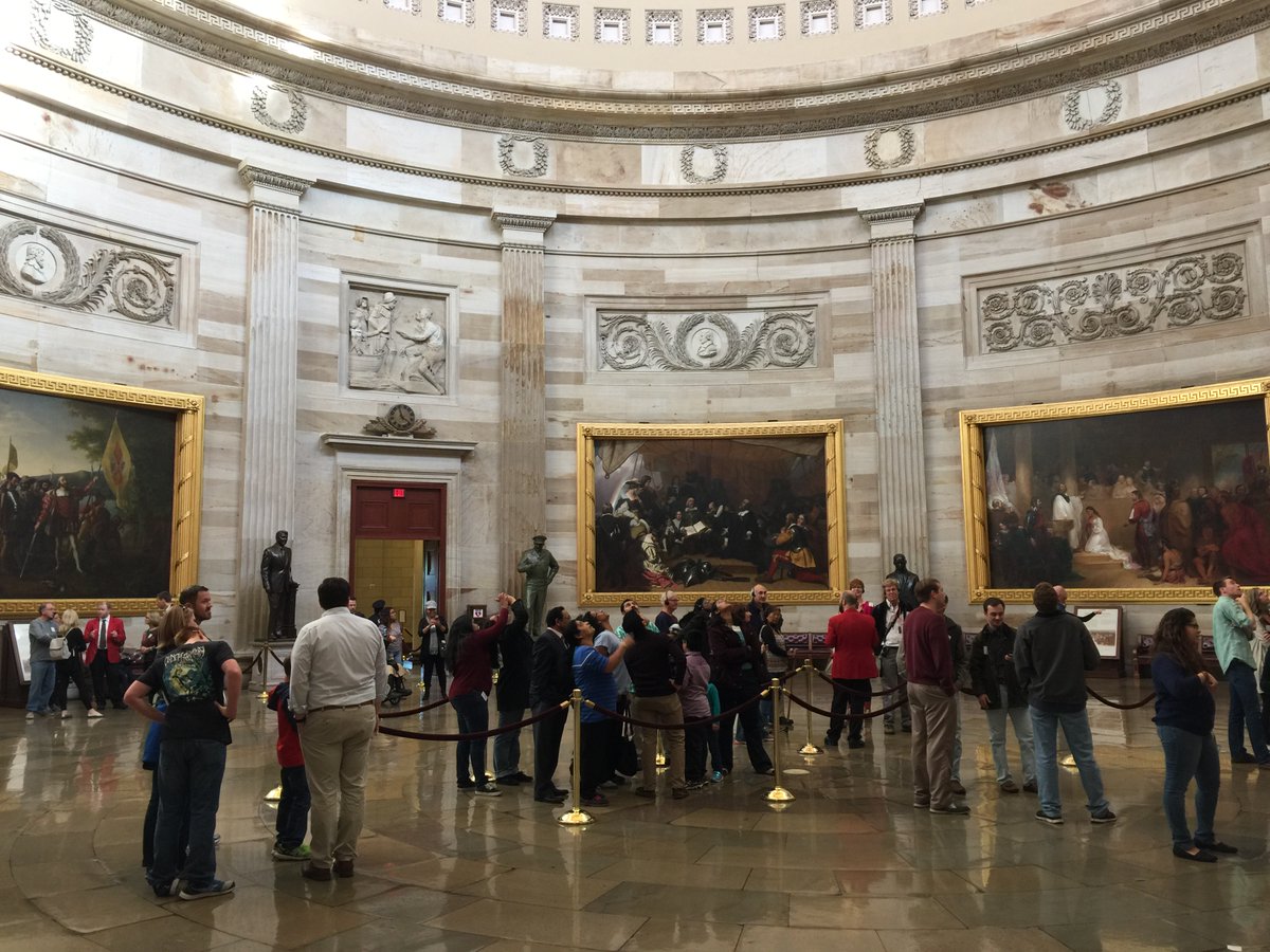 The Rotunda in the Capitol Building.