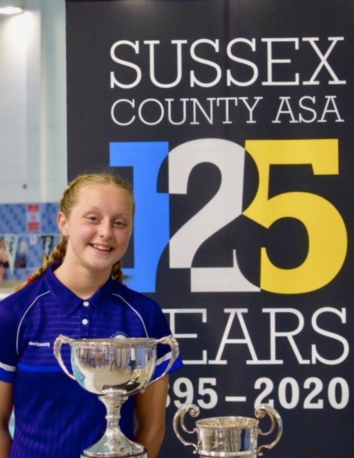 ArundelCofE's tweet image. Well done to our wonderful ex pupil Ella, who swims at the wonderful Littlehampton Swimming Club. 

She had the Girl’s Junior Trophy for 50m and 100m Butterfly and plate for Under 14 girls overall points from Sussex Counties 2020.

Great to hear stories about ex ACE pupils.