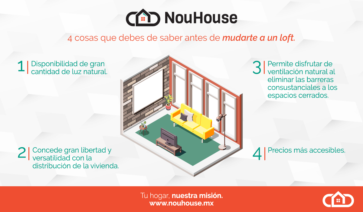 nouhousemx's tweet photo. Un #loft puede ser una alternativa perfecta como primera #vivienda tras #independizarse. También para compartir con un amigo o un lugar ideal para #vivir con tu pareja. Pero antes de #mudarte a uno, debes conocer sus principales #características. https://t.co/EGeDJzA2XO