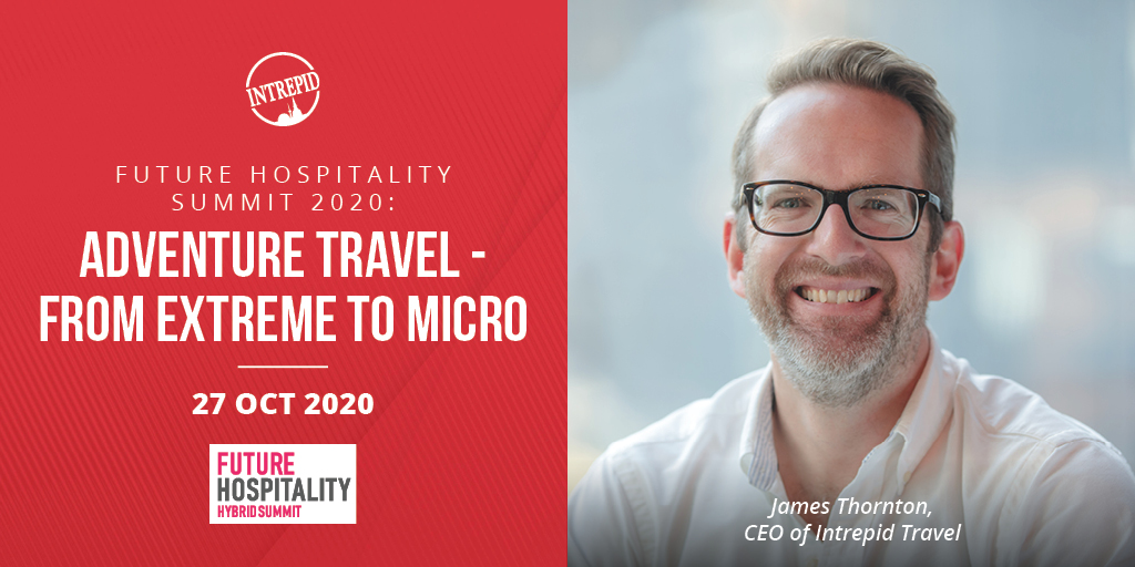Intrepid_Travel's tweet photo. What lies ahead for adventure travel?
Join our CEO James Thornton (@jamespthornton) for an insightful discussion at the Future Of Hospitality Summit (@FuturHospSummit).
Register for free here: https://t.co/K9m4AjRDJE
#RebuildResponsibly #BeIntrepid https://t.co/4hNQ9QyW3E