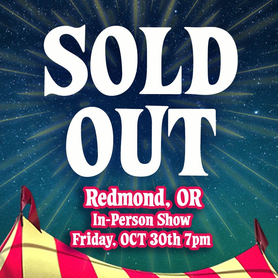 Guess who's back? Back again? 👏 In-Person socially distanced audience is SOLD OUT for Friday night!