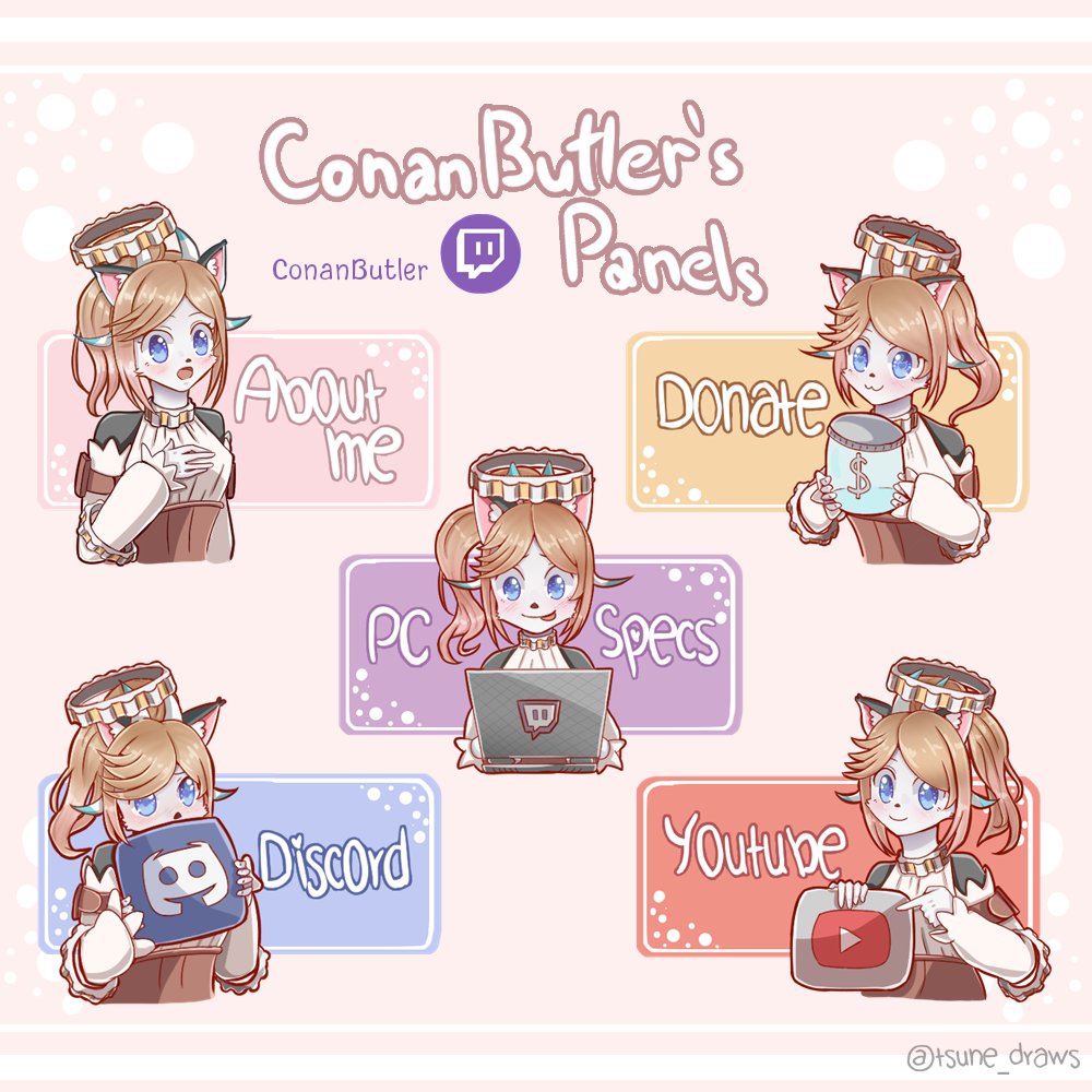 tsuneTheSlime's tweet photo. Second Commission done :D
Follow @ConanButler on twitch!!
#twitchartist #twitch #twitchpanels #commissions #commissionsopen #tsune_draws #animestyle #chibistyle #animetwitch #ConanButler #panels https://t.co/XOqR9eVt2Z