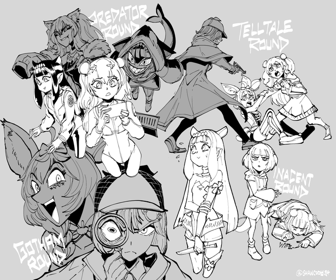 How monstrous can I make the girls look?

#amon9us #hololive #gwart #ameliaRT #inart #ししらーと #絵まる #ねねアルバム 