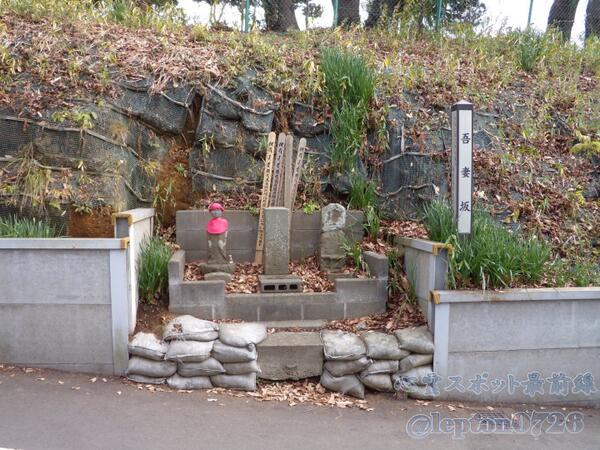 SpiritSpots_'s tweet photo. 【No.0744:泣き別れ坂】神奈川県海老名市中河内にある坂。正式名称は『吾妻坂』。江戸時代、奉公に出る子供と母親や、入牢する罪人とその家族が別離した坂と言われる。「付近の神社に親子の霊が出没する」という噂がある。 https://t.co/DvwIB0KnYg