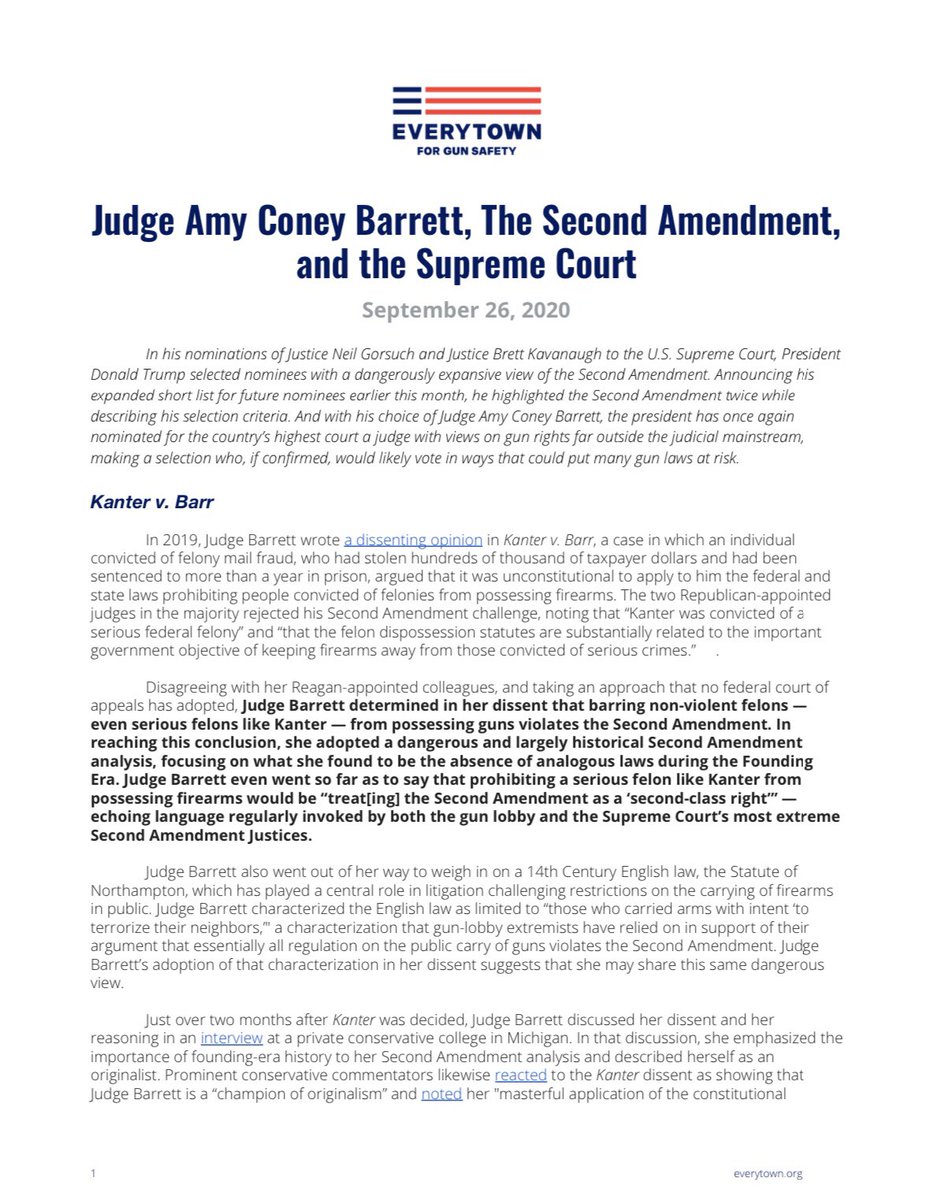 3/17Notable groups and organizations who have rejected  #SCOTUS nominee Amy Coney Barrett cont.Moms Demand Action / EverytownNational Black Justice CoalitionNational Asian Pacific American Women's Forum (NAPAWF)National Center for Lesbian RightsAdvocates for Youth