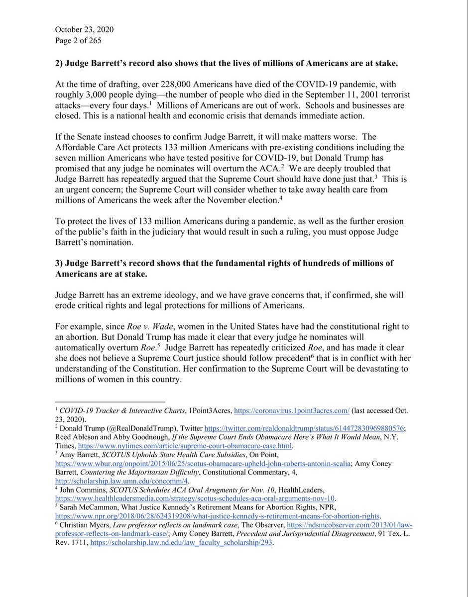 13/Notable groups and organizations who have rejected  #SCOTUS nominee Amy Coney Barrett cont.Step Forward StrategiesThe Womxn ProjectVoices for ProgressWomen Lawyers On Guard Action Network, Inc.Lawyers for Good GovernmentOver 7000 Lawyers nationwide (Kavanaugh had 2400)