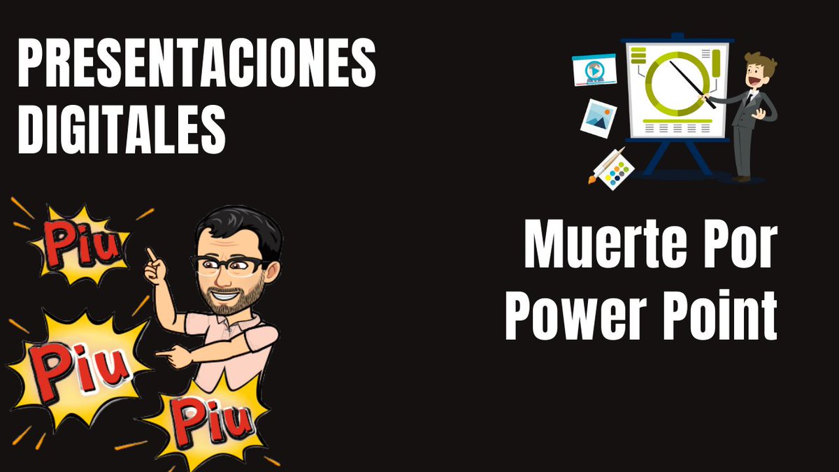 javierortic's tweet photo. ¿ABURRES A TUS ALUMNOS CON TUS PRESENTACIONES?  👀

👊 Si quieres evitar la "MUERTE POR POWER POINT", no dejes de ver este vídeo... https://t.co/F2ZG3bpSvb y descubre las presentaciones Eficaces.

Más video/cursos sobre Competencia Digital Docente en: https://t.co/Dtob3MWqB3 https://t.co/2bJSManRmu